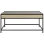 Mesa de centro con Infinity LED roble Sonoma 90x50x41 cm de , Mesas de centro - Ref: Foro24-847688, Precio: 97,28 €, Descuent...