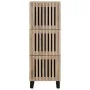 Aparador alto madera maciza de mango 40x34x110 cm de , Almacenamiento para CD y DVD - Ref: Foro24-377582, Precio: 133,28 €, D...