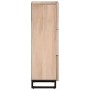 Aparador alto madera maciza de mango 40x34x110 cm de , Almacenamiento para CD y DVD - Ref: Foro24-377582, Precio: 135,44 €, D...