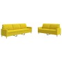Juego de sofás 2 piezas tela amarillo claro de , Sofás - Ref: Foro24-3278324, Precio: 464,77 €, Descuento: %