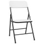 Sillas de jardín plegables 4 unidades de HDPE blancas de vidaXL, Sillas de jardín - Ref: Foro24-313556, Precio: 104,45 €, Des...