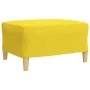 Juego de sofás con reposapiés 3 piezas tela amarillo claro de , Sofás - Ref: Foro24-3278332, Precio: 527,08 €, Descuento: %