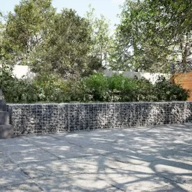 Cesta de gaviones con cubierta hierro galvanizado 700x50x50 cm de , Maceteros y jardineras - Ref: Foro24-3295138, Precio: 176...