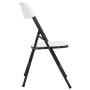 Sillas de jardín plegables 4 unidades de HDPE blancas de vidaXL, Sillas de jardín - Ref: Foro24-313556, Precio: 104,45 €, Des...