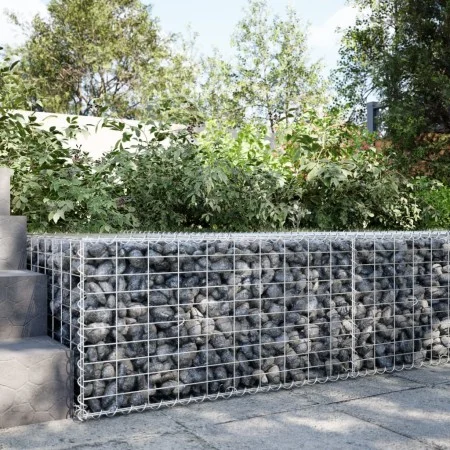 Cesta de gaviones con cubierta hierro galvanizado 100x100x50 cm de , Maceteros y jardineras - Ref: Foro24-3295178, Precio: 62...