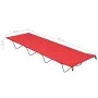 Camas de camping 2 uds tela Oxford y acero rojo 180x60x19 cm de vidaXL, Catres - Ref: Foro24-312485, Precio: 54,90 €, Descuen...