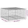 Cesta de gaviones con cubierta hierro galvanizado 100x100x50 cm de , Maceteros y jardineras - Ref: Foro24-3295178, Precio: 62...