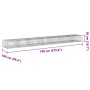 Cesta de gaviones con cubierta hierro galvanizado 700x100x50 cm de , Maceteros y jardineras - Ref: Foro24-3295184, Precio: 27...
