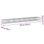 Cesta de gaviones con cubierta hierro galvanizado 700x100x50 cm de , Maceteros y jardineras - Ref: Foro24-3295184, Precio: 27...