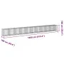Cesta de gaviones y cubierta hierro galvanizado 1050x100x100 cm de , Maceteros y jardineras - Ref: Foro24-3295209, Precio: 59...