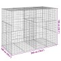 Cesta gaviones con cubierta hierro galvanizado 200x100x150 cm de , Maceteros y jardineras - Ref: Foro24-3295214, Precio: 156,...