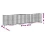 Cesta de gaviones con cubierta hierro galvanizado 950x100x200cm de , Maceteros y jardineras - Ref: Foro24-3295242, Precio: 86...