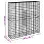 Cesta de gaviones con cubierta hierro galvanizado 200x50x200 cm de , Maceteros y jardineras - Ref: Foro24-3295167, Precio: 14...