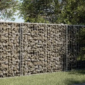 Cesta gaviones con cubierta hierro galvanizado 100x100x100 cm de , Maceteros y jardineras - Ref: Foro24-3295190, Precio: 76,7...
