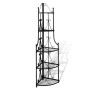 Estante De Planta De Esquina Negro de vidaXL, Soportes para macetas - Ref: Foro24-40782, Precio: 76,08 €, Descuento: %