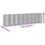 Cesta de gaviones con cubierta hierro galvanizado 850x100x200cm de , Maceteros y jardineras - Ref: Foro24-3295240, Precio: 77...