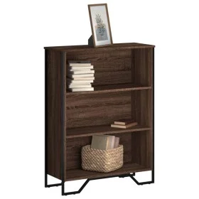 Estantería madera de ingeniería marrón roble 80x31x106 cm de , Librerías y estanterías - Ref: Foro24-848628, Precio: 59,51 €,...