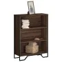 Estantería madera de ingeniería marrón roble 80x31x106 cm de , Librerías y estanterías - Ref: Foro24-848628, Precio: 59,51 €,...