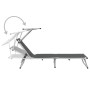 Tumbonas plegables con techo 2 uds aluminio y textilene gris de vidaXL, Tumbonas - Ref: Foro24-312460, Precio: 188,77 €, Desc...
