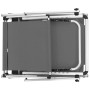 Tumbonas plegables con techo 2 uds aluminio y textilene gris de vidaXL, Tumbonas - Ref: Foro24-312460, Precio: 188,77 €, Desc...