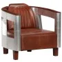 Sillon de aviador de cuero auténtico marrón de , Sillones - Ref: Foro24-247796, Precio: 525,04 €, Descuento: %