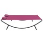 Tumbona de exterior de tela rosa de vidaXL, Camas para exteriores - Ref: Foro24-313532, Precio: 109,92 €, Descuento: %