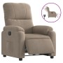 Sillón reclinable eléctrico tela de microfibra gris taupe de , Sillones - Ref: Foro24-3204915, Precio: 286,52 €, Descuento: %