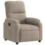Electric reclining armchair in gray taupe microfiber fabric by , Armchairs - Ref: Foro24-3204915, Price: 296,21 €, Discount: %