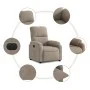 Electric reclining armchair in gray taupe microfiber fabric by , Armchairs - Ref: Foro24-3204915, Price: 296,21 €, Discount: %