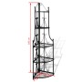 Estante De Planta De Esquina Negro de vidaXL, Soportes para macetas - Ref: Foro24-40782, Precio: 76,08 €, Descuento: %