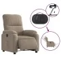 Sillón eléctrico reclinable elevable tela microfibra gris taupe de , Sillones - Ref: Foro24-3204943, Precio: 378,29 €, Descue...