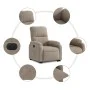 Sillón eléctrico reclinable elevable tela microfibra gris taupe de , Sillones - Ref: Foro24-3204943, Precio: 378,29 €, Descue...