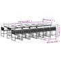 Set comedor de jardín con cojines 13 pzas ratán sintético negro de , Conjuntos de jardín - Ref: Foro24-3211491, Precio: 1,00 ...