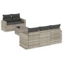 Set de sofás de jardín 6 pzas y cojines ratán sintético gris de , Sofás modulares de exterior - Ref: Foro24-3251039, Precio: ...