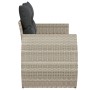 Sofá de jardín con cojines 2 plazas ratán sintético gris claro de , Sofás de exterior - Ref: Foro24-366197, Precio: 176,32 €,...