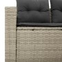 Sofá de jardín con cojines 2 plazas ratán sintético gris claro de , Sofás de exterior - Ref: Foro24-366195, Precio: 179,32 €,...