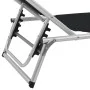 Tumbonas plegables con toldo 2 uds aluminio y textilene negro de vidaXL, Tumbonas - Ref: Foro24-312458, Precio: 189,30 €, Des...