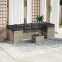 Set de sofás de jardín 8 pzas y cojines ratán sintético gris de , Conjuntos de jardín - Ref: Foro24-3217292, Precio: 574,17 €...