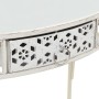 Mesa auxiliar estilo francés metal 82x39x76 cm blanca en Mesas auxiliares | Comprar online en Foru.es