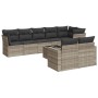 Set muebles jardín 9 pzas y cojines ratán sintético gris claro de , Conjuntos de jardín - Ref: Foro24-3219222, Precio: 638,41...