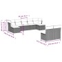 Set muebles jardín 9 pzas y cojines ratán sintético gris claro de , Conjuntos de jardín - Ref: Foro24-3218272, Precio: 547,15...