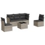 Set de sofás de jardín 6 pzas y cojines ratán sintético gris de , Conjuntos de jardín - Ref: Foro24-3217362, Precio: 409,54 €...