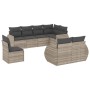 Set de sofás de jardín 8 pzas y cojines ratán sintético gris de , Conjuntos de jardín - Ref: Foro24-3253979, Precio: 621,88 €...