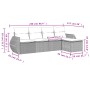 Set de sofás jardín y cojines 5 pzas ratán sintético gris claro de , Conjuntos de jardín - Ref: Foro24-3253629, Precio: 334,9...