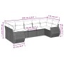 Set de sofás de jardín 7 pzas con cojines ratán PE gris claro de , Conjuntos de jardín - Ref: Foro24-3254129, Precio: 524,72 ...