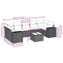 Set de sofás de jardín 8 pzas y cojines ratán sintético gris de , Conjuntos de jardín - Ref: Foro24-3254679, Precio: 574,59 €...