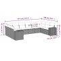 Set sofás jardín 10 pzas con cojines ratán sintético gris claro de , Conjuntos de jardín - Ref: Foro24-3255409, Precio: 707,3...