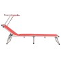 Tumbonas plegables con techo 2 uds aluminio y textilene rojo de vidaXL, Tumbonas - Ref: Foro24-312459, Precio: 239,36 €, Desc...