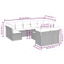 Set sofás jardín 10 pzas con cojines ratán sintético gris claro de , Conjuntos de jardín - Ref: Foro24-3218162, Precio: 662,1...