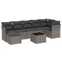 Set de sofás de jardín 8 pzas y cojines ratán sintético gris de , Conjuntos de jardín - Ref: Foro24-3263208, Precio: 533,88 €...